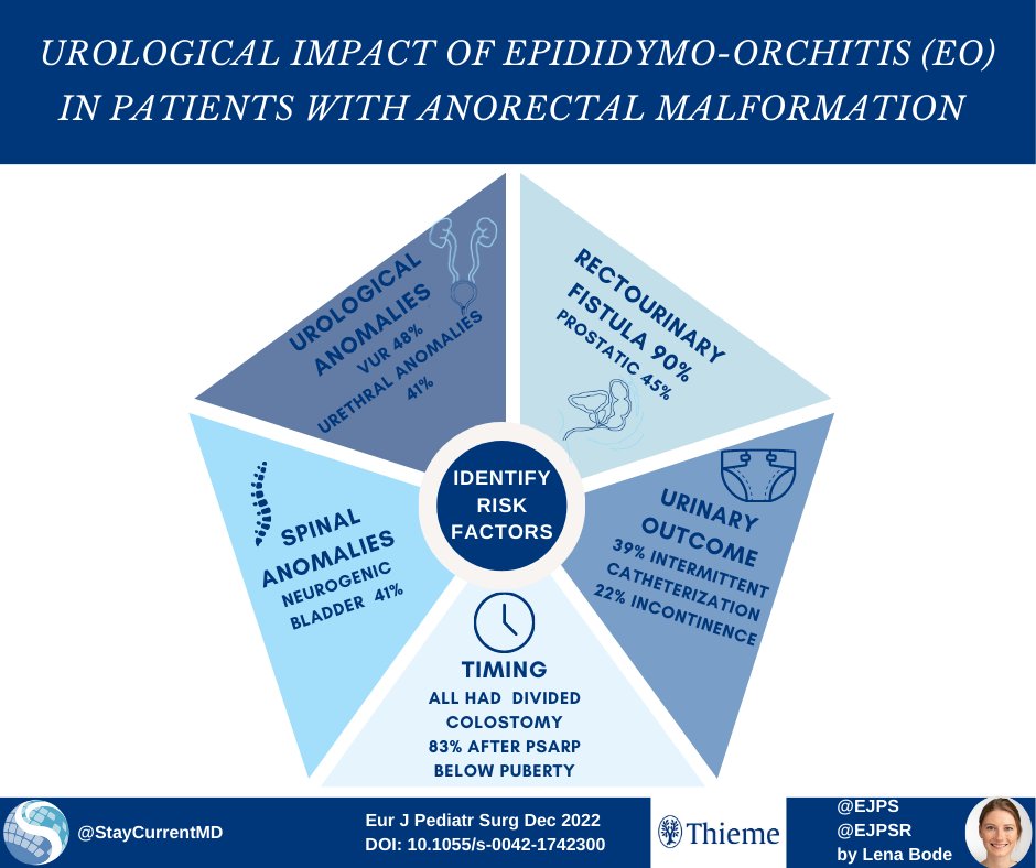 EJPS_Reports's tweet photo. New infographic on #urological Impact of Epididymo-#orchitis in Patients with #anorectalmalformation: An Arm-Net Consortium Study for @EJPS_Reports  and @StayCurrentMD 

Full article: https://t.co/jAvWeliwph

#urology #lutd @GlobalCastMD #some4pedsurg #pedsurg https://t.co/2KZZm1fWSB