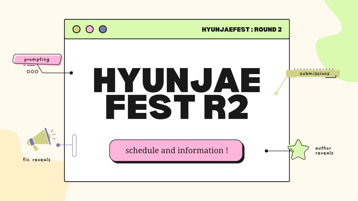 hyunjaefest's tweet photo. 🐻🗓 HJF : ROUND2 Schedule!
dates are subjected to change, but these are the ideal dates for our second round. https://t.co/hxPfaGCsPg