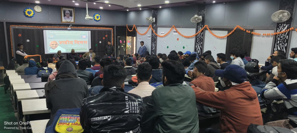 lbs_pg's tweet photo. लाल बहादुर शास्त्री पीजी महाविद्यालय, तिलक नगर, जयपुर में राष्ट्रीय सेवा योजना द्वारा दिनांक 30 जनवरी 2023 को राष्ट्रपिता महात्मा गाँधी जी की 75वीं पुण्यतिथि के अवसर पर शहीद दिवस का आयोजन किया गया।
@_NSSIndia @NssRajasthan @YASMinistry @SPBhatnagar4 @drdschahar https://t.co/ohlvHVQCbC