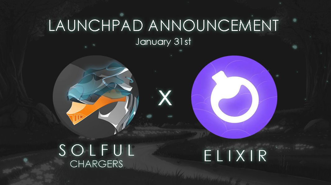 SolfulNFT's tweet photo. 📣LAUNCHPAD ANNOUNCEMENT📣

We are happy to announce that our Chargers collection’s mint will be on @ElixirNFT ’s launchpad! 🔥 https://t.co/Ffx3Dei6E5