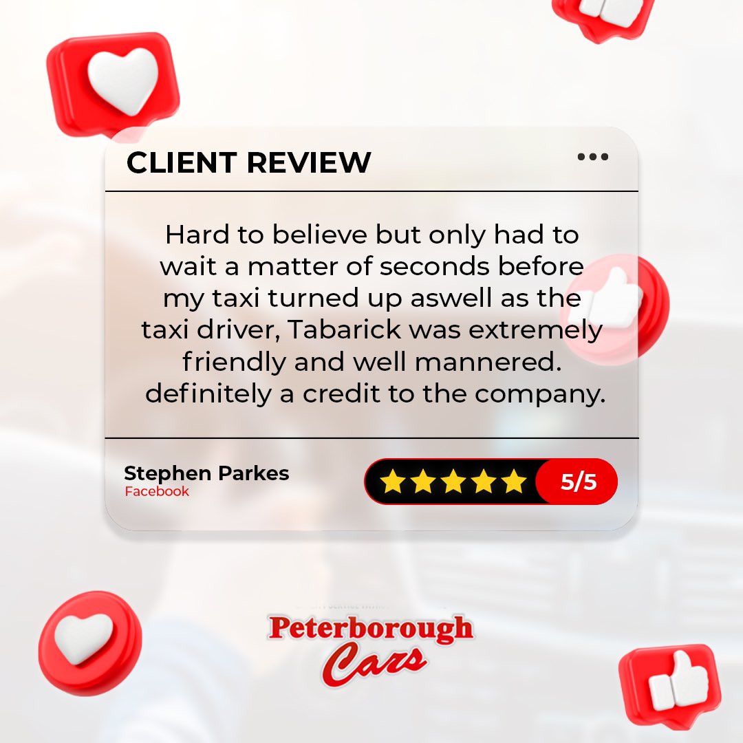 PeterboroCars's tweet image. ❤️🚘
.
.
.
Tags:
#peterboroughcars #peterboroughuk #peterborough #unitedkingdom #taxiservice #taxiapp