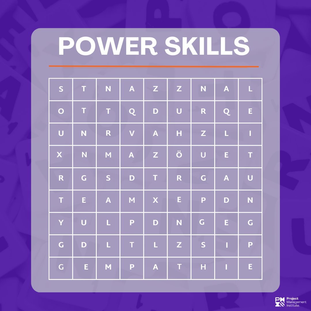 PMI_Germany's tweet image. Heute sind Sie gefragt: Welche (Power) Skills finden Sie in unserer Wortreihe? Schreiben Sie uns Ihre Antwort als Kommentar.

#Unternehmen #pmichapter #pmi #projektmanagement #projektleiter #pulseofprofession