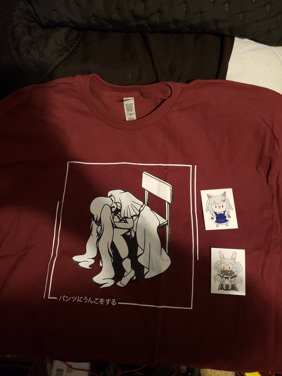 NocaReal's tweet photo. Got dat drip and sticky things from @LuwiLumi. Gonna be reping this shit at work now so that I can get jumped by others who want it.
#VtubersEN #Vtuber #datdrip https://t.co/ZeKiTtbb7x