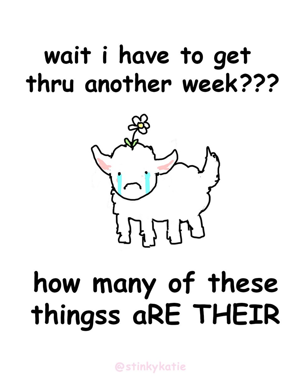 stinkykatie's tweet image. it&apos;s monday :-(