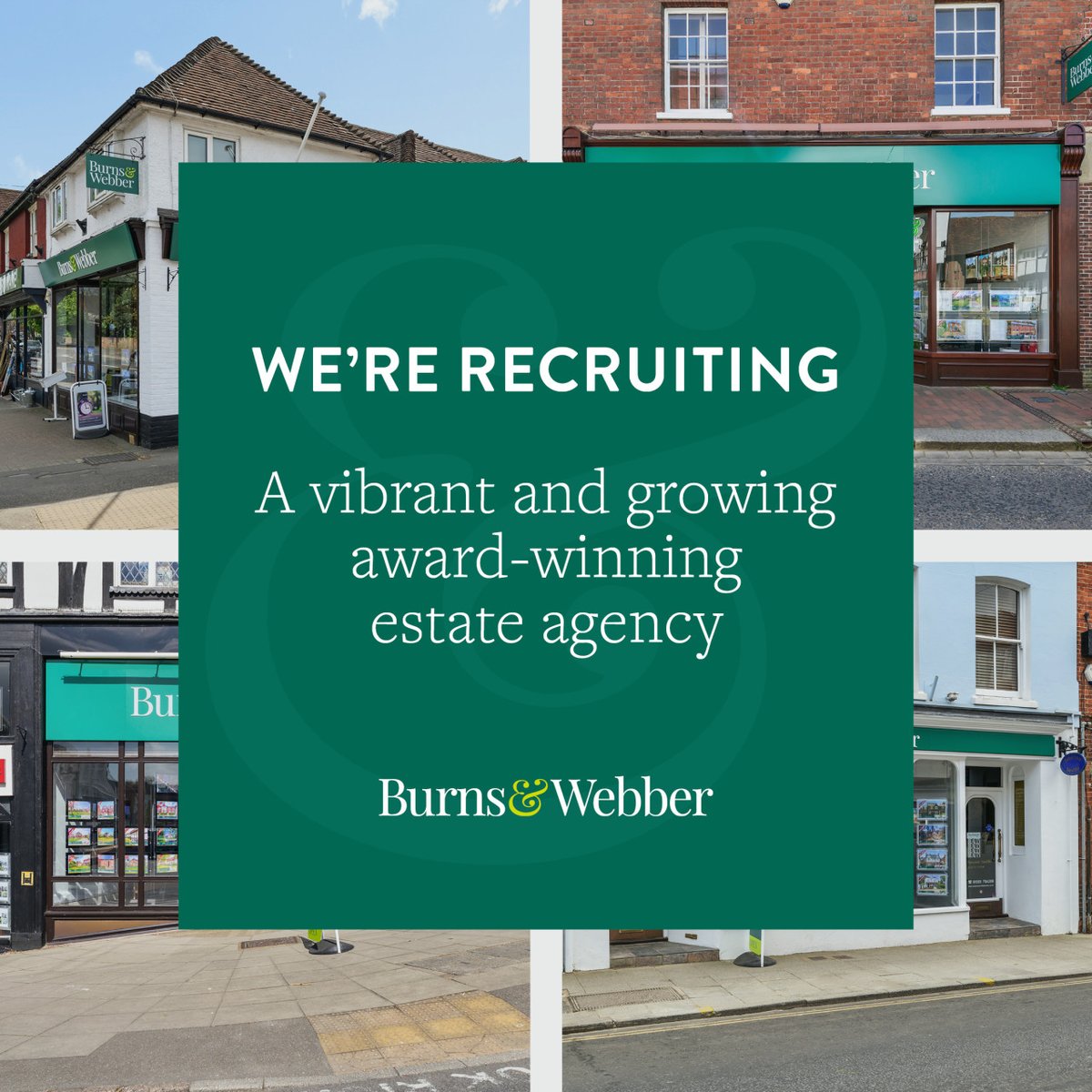 Burns &amp; Webber is an award-winning estate agent, part of <a href="/Curchods/">Curchods Estate Agents</a> network. Visit our recruitment page to find out about our current vacancies. bit.ly/3x2Jh5W #BurnsandWebber #Recruitment