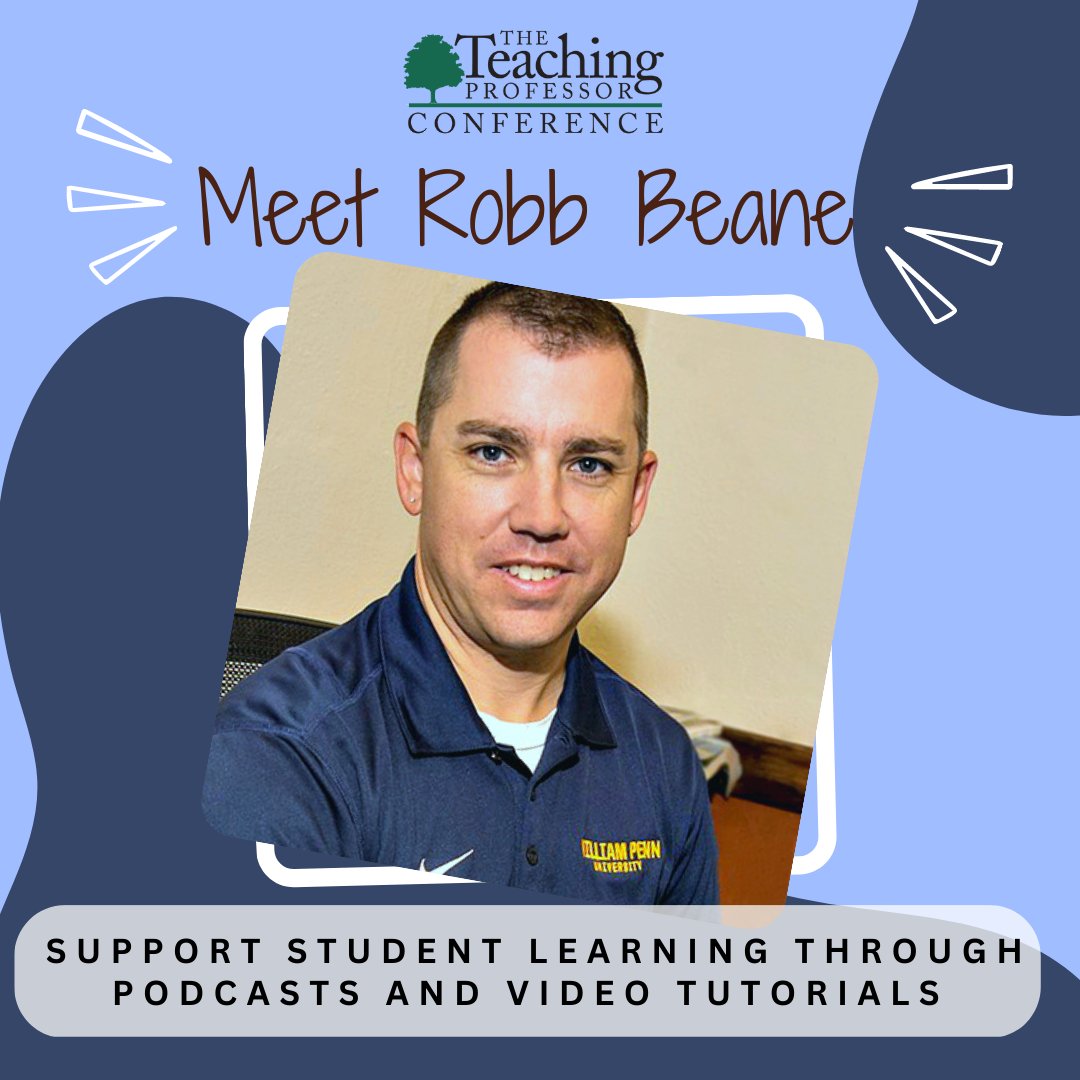 Magnapubs's tweet image. Say hello 👋 to Robb Beane, an invited presenter at the #TeachingProfessorConference! Do you have an online library of video and podcast tutorials for your students? If the answer is &quot;no,&quot; you can learn how to do both during this session!  See you at TPC! TeachingProfessorConference.com