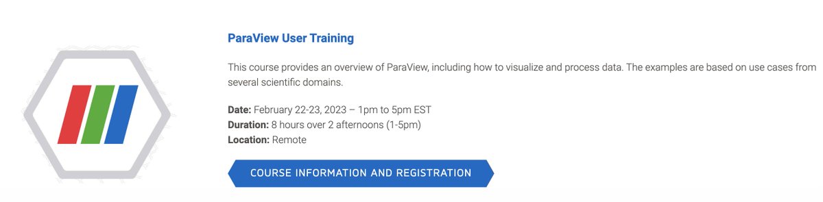 Kitware's tweet image. Learn how to visualize and process data using #ParaView. Our ParaView developers will teach you how to use the platform to explore your data effectively. Join us if you want to use ParaView with confidence! Click here to register: ow.ly/Kh1y50JQxmn