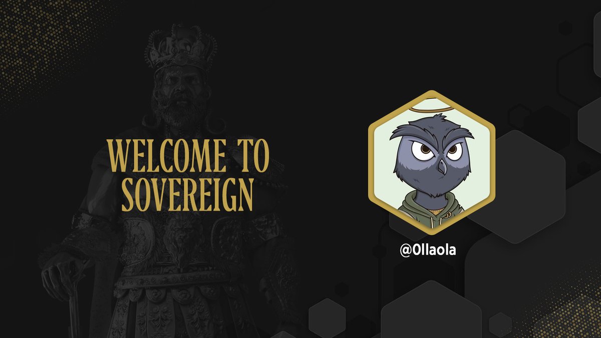 Congratulations <a href="/0llaola/">Prints OnChain</a> .

You have been accepted into @TheSovereignNFT.