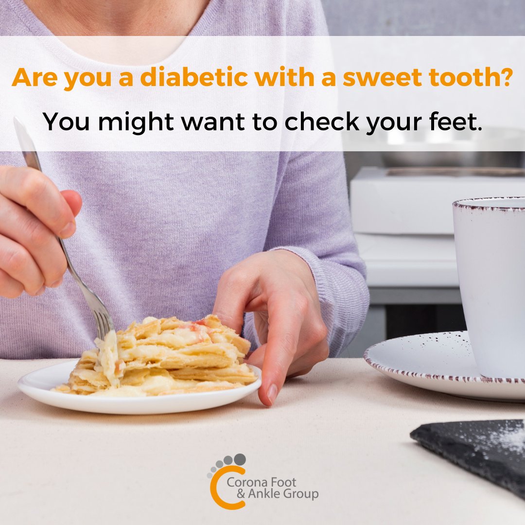 coronapodiatry's tweet photo. Even #diabetics have a #sweettooth, especially during the #holidays. You may notice your #feettingling, feeling numb, or burning. Schedule a #consultation with Dr. Amin! She can set you up for future #foothealth here at Corona.

https://t.co/HScLdcdZD8 https://t.co/1ZuXwFWyHN