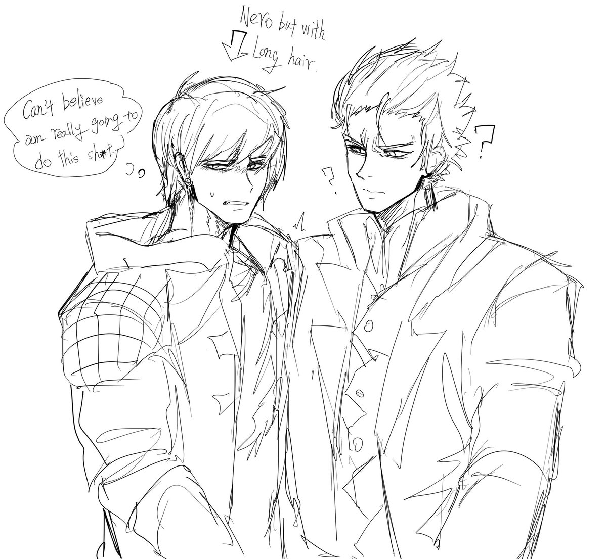 AEMAETH369's tweet photo. Like the father, like the son.
#DMC5 https://t.co/ISp0HctsZi