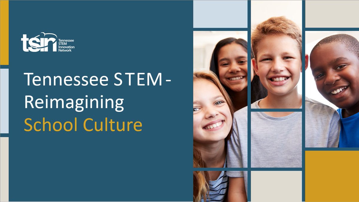 Tennessee STEM Innovation Network (@thetsin) on Twitter photo Join us, Jan. 31, 2023 10am-12pm CST, for a free webinar! This impact report highlights TN's efforts through the TSIN & <a href="/TNedu/">TN Dept of Education</a> partnership to reimagine school culture through the lens of the TN STEM/STE(A)M School Designation model. Sign up: bit.ly/3DoHRFH Join us, Jan. 31, 2023 10am-12pm CST, for a free webinar! This impact report highlights TN's efforts through the TSIN & <a href="/TNedu/">TN Dept of Education</a> partnership to reimagine school culture through the lens of the TN STEM/STE(A)M School Designation model. Sign up: bit.ly/3DoHRFH