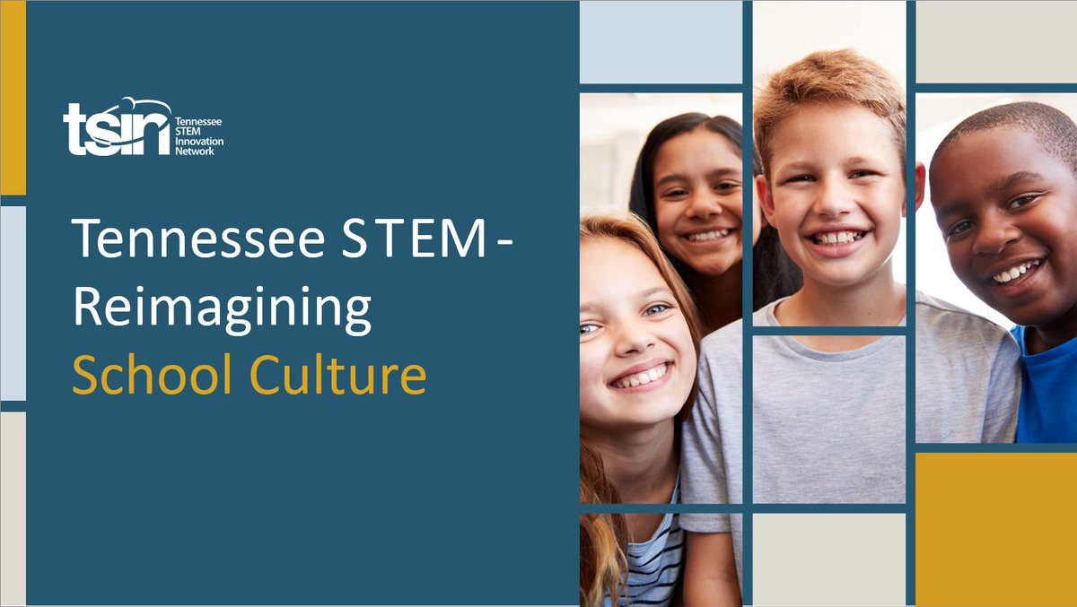 Join us, Jan. 31, 2023 10am-12pm CST, for a free webinar! This impact report highlights TN's efforts through the TSIN & @TNedu partnership to reimagine school culture through the lens of the TN STEM/STE(A)M School Designation model. Sign up: bit.ly/3DoHRFH