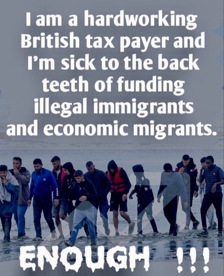 fitpart's tweet photo. @Conservatives @RishiSunak  mobilise the British Navy stop the invasion. Do your F**KING job https://t.co/7OtFnMxu3r