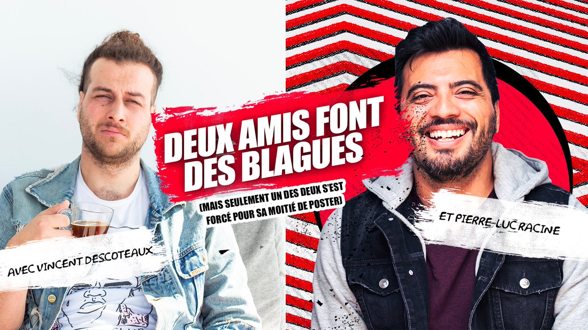 PierreLuc's tweet photo. L’ASSOMPTION!

C’est demain qu’on fait DEUX SHOWS pour le prix d’un!

Venez voir le tout premier show de mon ami qui me fait rire suivi du mien qui inclut mon nouveau numéro vraiment niaiseux!

Les billets sont ici: https://t.co/VwBiwfF9eJ https://t.co/p9bxa1B9na