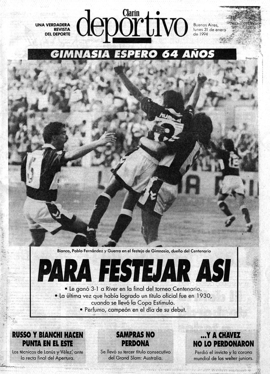 MuseoArchivoCGE's tweet photo. 🏆𝐃𝐀𝐋𝐄 𝐂𝐀𝐌𝐏𝐄𝐎𝐍

Un día como hoy, pero en 1994. https://t.co/26T6zBEyBg