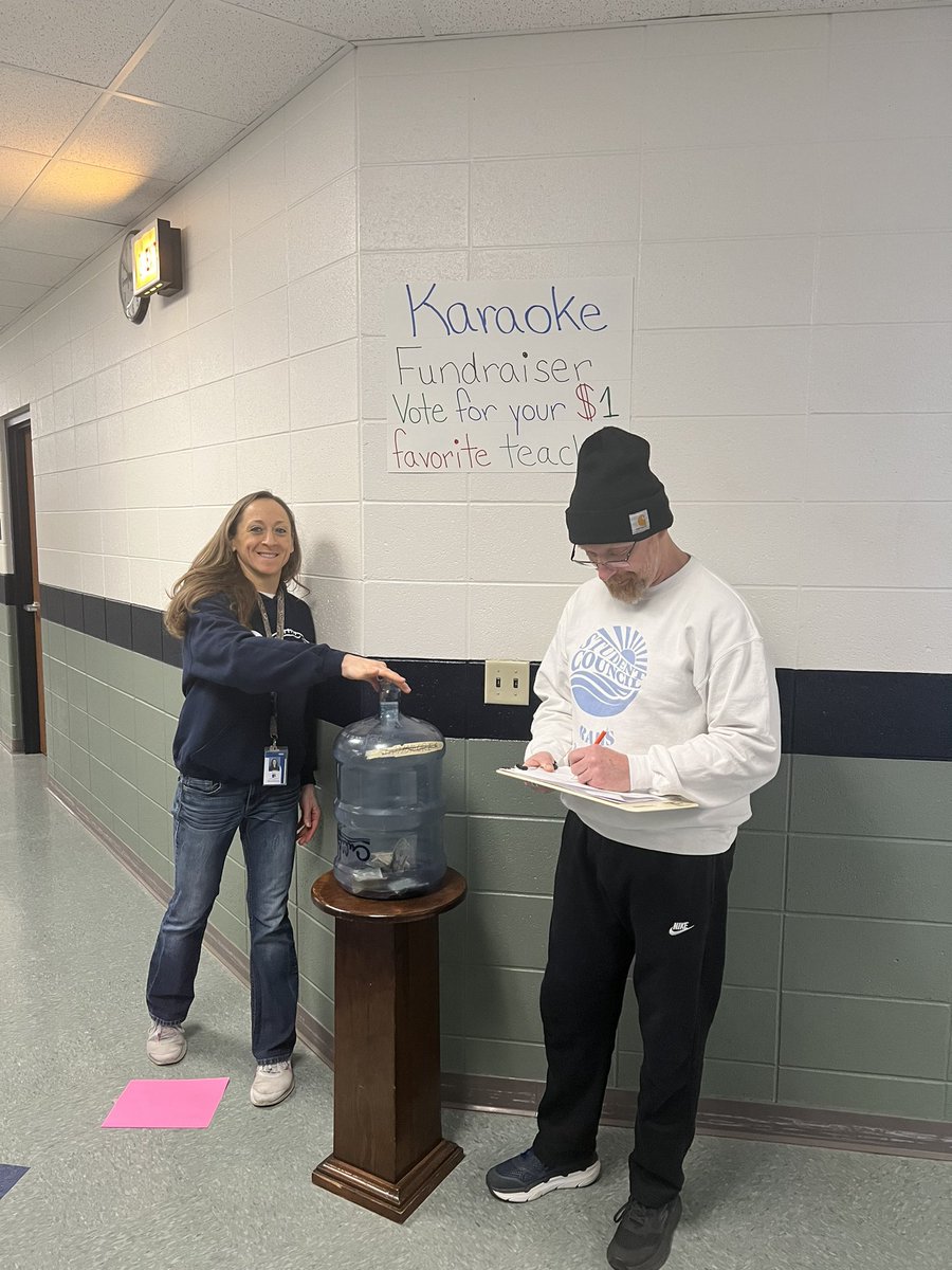 RAHSburg's tweet photo. Winter Carnival Week: voting begins to hear a lucky teacher sing karaoke Friday! 🎶 #ReedsburgPride https://t.co/88toGt3S1R