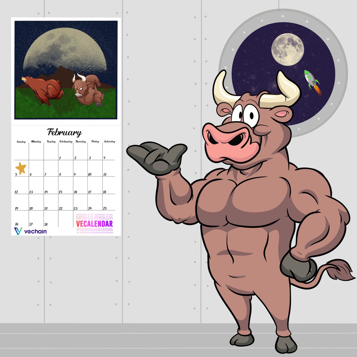 🚨 GIVEAWAY ALERT 🚨

Try your luck &amp; win one VeCalendar x NonFungiBull #NFT designed by the great <a href="/SillyOnion972/">Silly Onion.vet</a>🔥

1️⃣ Join Discord: discord.gg/3XEfheW2qN
2️⃣ Follow <a href="/NonFungiBulls/">NonFungiBulls MINTING NOW</a> &amp; <a href="/VeCalendar/">VeCalendar Ⓥ</a>
3⃣ Like ♥️ + RT 🔃 + Tag 3 VNFT friends

Winner ➡️ Sunday (Mint day)

#VeChain #NFT