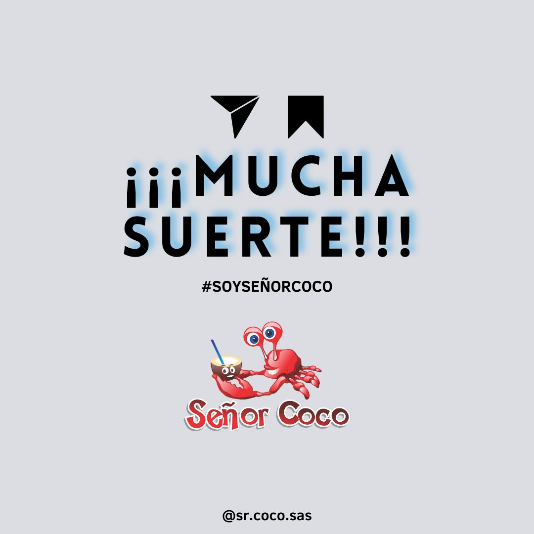 ¿Están listos para el primer sorteo de #señorcoco de este 2023? 🥳
Para participar ingresa a nuestra cuenta de Instagram sr.coco.sas, y buscar el post acerca del sorte, el día 28 de febrero a las 3:00 pm, el comentario con mayor cantidad de likes ganara.
#FelizLunes