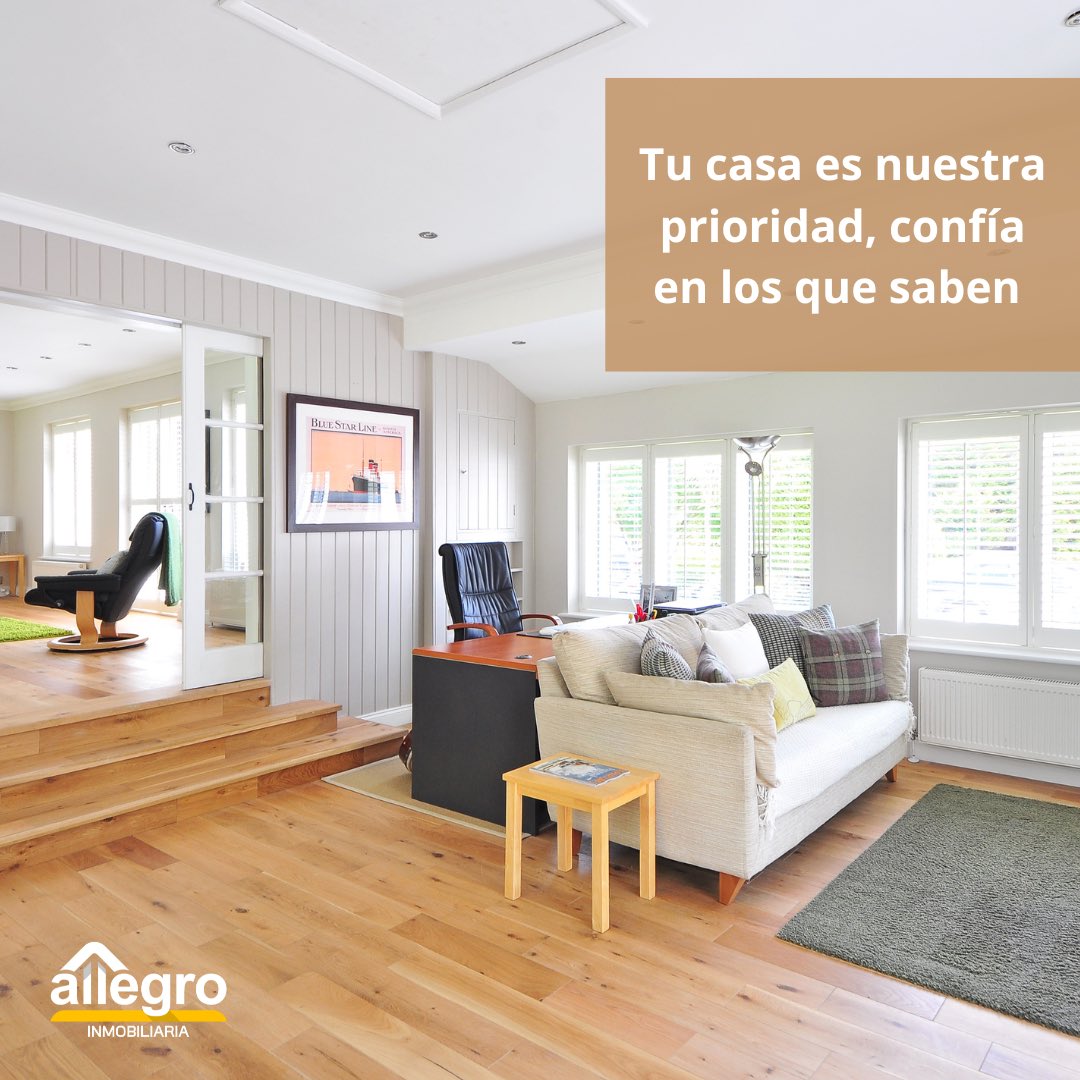 Allegro_Inmo's tweet photo. Contacta con nosotros si quieres vender tu casa y deja que nos ocupemos de todo, desde la tasación, atender a las visitas que quieran verla, filtrar las llamadas y por supuesto te asesoramos y te acompañamos en todos los trámites legales! https://t.co/VVA0DaOWAF