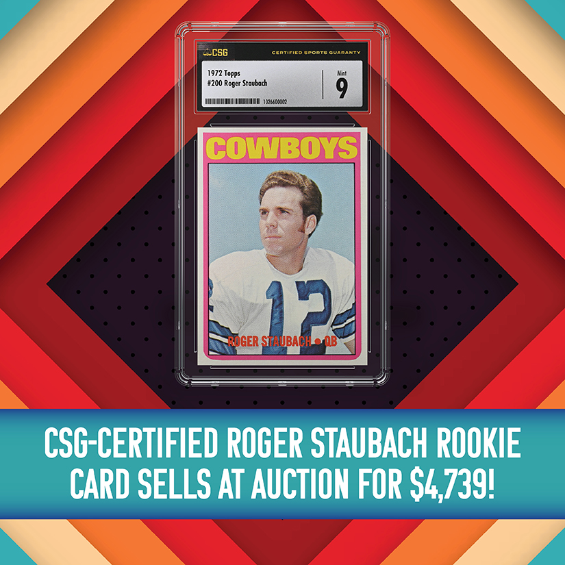 CSG Certified Sports Guaranty on Twitter "Touchdown, Roger Staubach