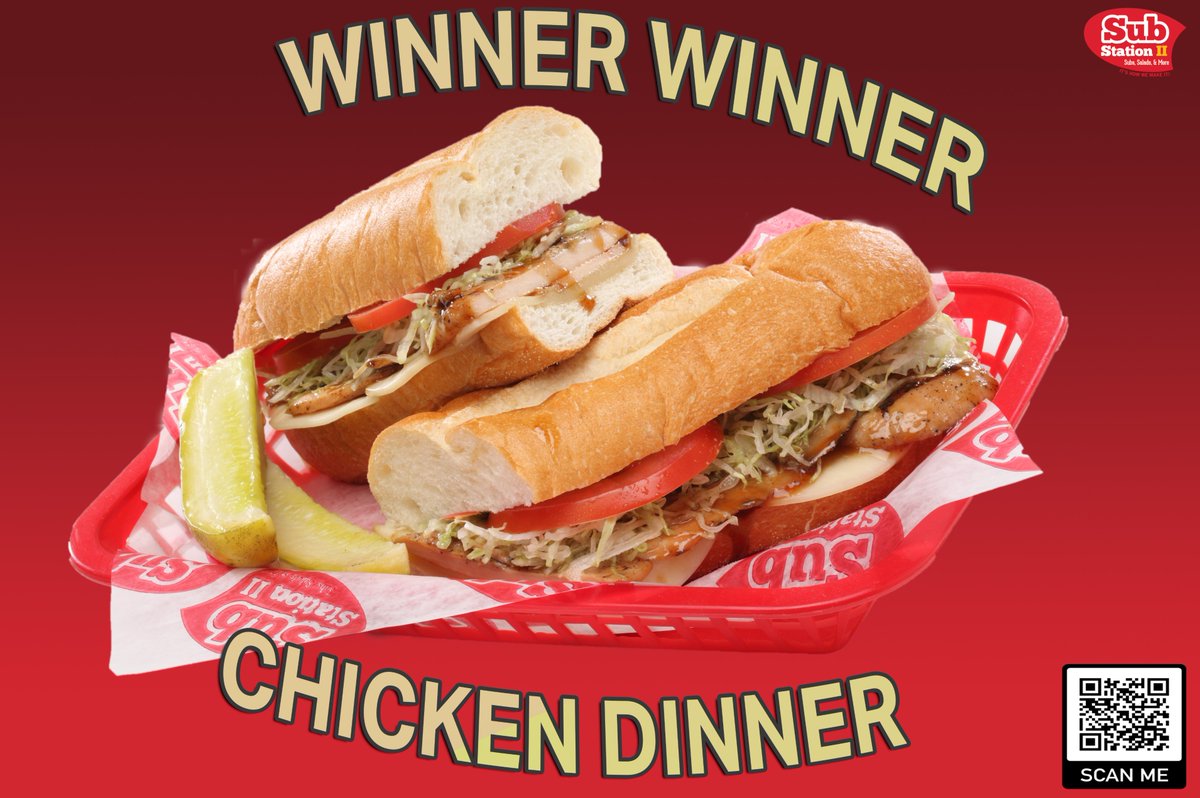 Sub_King's tweet photo. Stop in today or order online and warm up with a mouthwatering grilled chicken sandwich! Which Sub do you think deserves a highlight next?

#SubStationII #ItsHowWeMakeIt #AlwaysFreshSliced #Grilled #Chicken https://t.co/N5viOQq2X2
