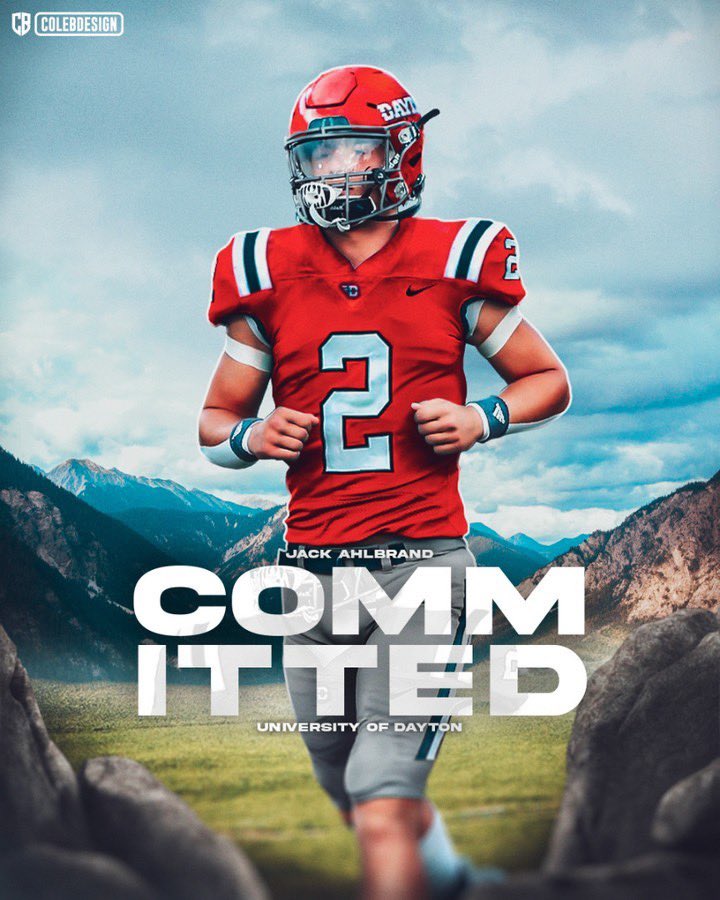 Excited to announce my 100% commitment to the University of Dayton.Roll Flyers!💙❤️<a href="/CoachTedHefter/">Ted Hefter</a> <a href="/DaytonFootball/">Dayton Football</a> <a href="/CoachWhalen59/">Greg Whalen</a> <a href="/MarquetteFootbl/">Marquette Football</a>