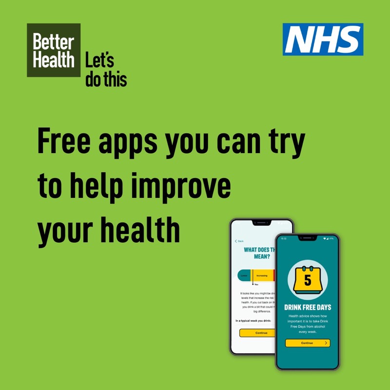 BetterHealthNHS's tweet photo. Looking to improve your health in 2023?

From quitting smoking and drinking less, to moving more and eating healthier, we've got lots of free apps to help and support you 👇

More info: https://t.co/uhNvomu64b
