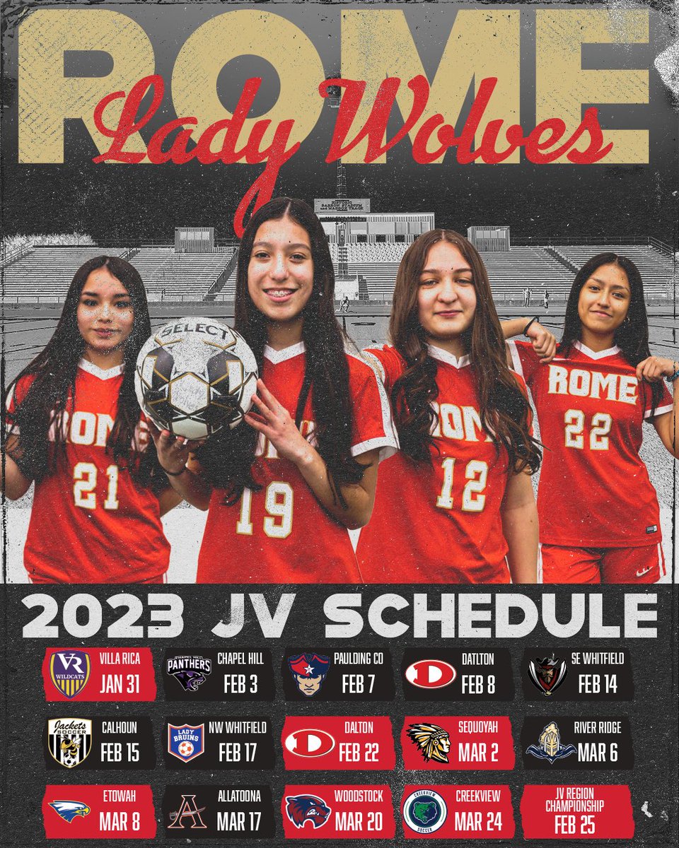 ladywolvesrhs's tweet image. 📢SCHEDULES ARE OUT!

First official match of the year is tomorrow night at Barron. 

🔴Home
⚫️Away

Let’s Go!!!🐺

#romega #romewolves #ladywolves #girlssoccer #rhs #soccer #schedulerelease #letsgo #likeawolf