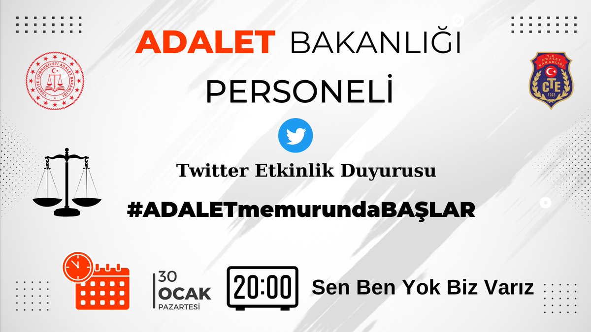 Bizler #ADALETmemurundaBAŞLAR diyerek. 7. Yargı Paketi içerisinde tüm personele "özlük ve mali" Hak verilmesini talep etmekteyiz. 

<a href="/bybekirbozdag/">Bekir  Bozdağ</a> <a href="/RTErdogan/">Recep Tayyip Erdoğan</a> <a href="/dbdevletbahceli/">Devlet Bahçeli</a> <a href="/kilicdarogluk/">Kemal Kılıçdaroğlu</a>
 <a href="/NureddinNebati/">Dr.Nureddin NEBATİ🇹🇷</a> <a href="/ikoncuk/">İSMAİL KONCUK</a> <a href="/AtillaSertell/">🇹🇷 Atila Sertel</a> <a href="/YavuzEnis/">Enis Yavuz Yıldırım</a> @burakceyhan3