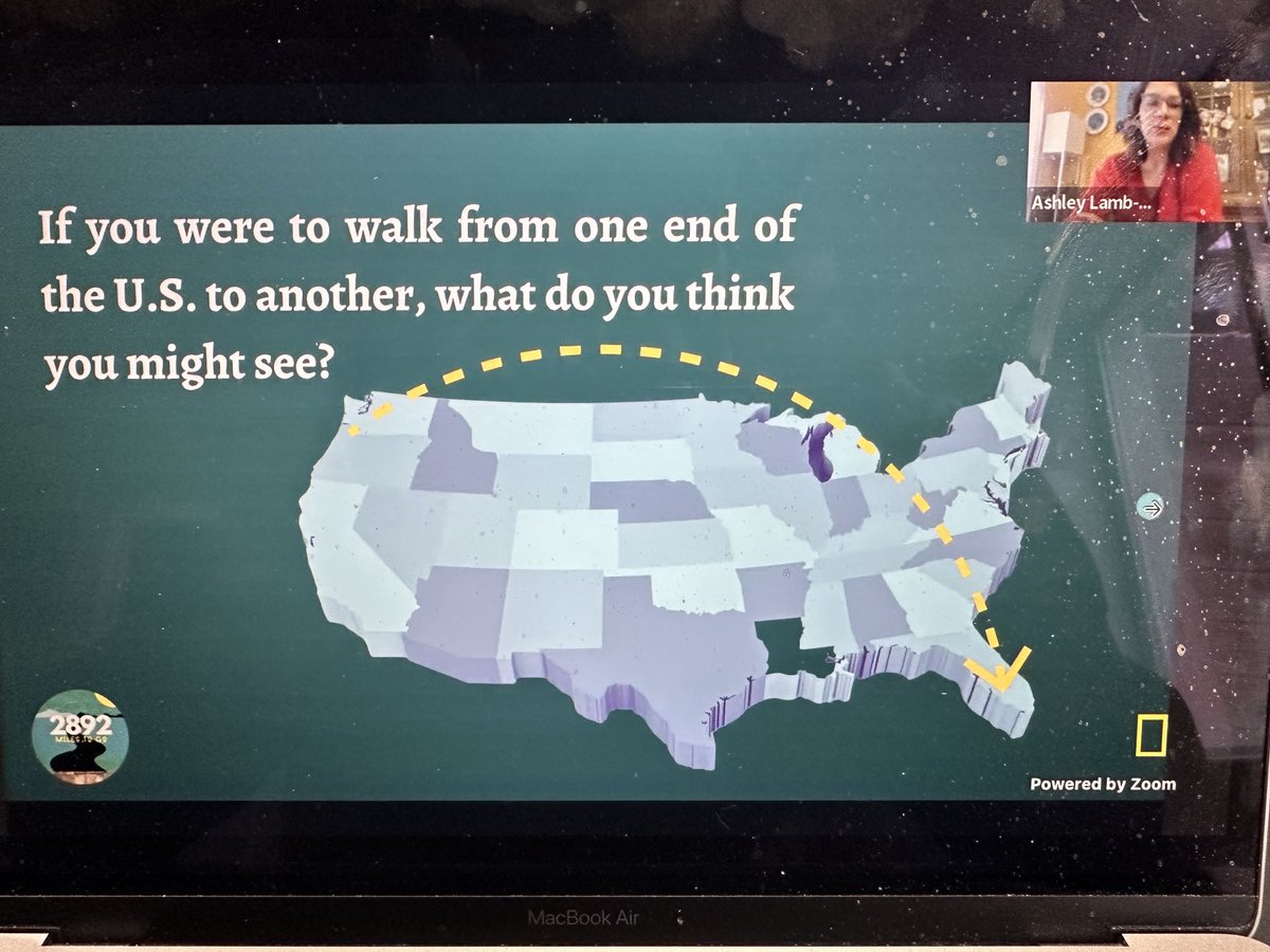 Watching my dear friend, colleague, &amp; Explorer ⁦@AshleyLambS⁩ share her AMAZING grant work with <a href="/NatGeoEducation/">Nat Geo Education</a> called ⁦@2892MilestoGo⁩ LIVE on #ExplorerClassroom! 🤗👏

Join now or watch the on-demand recording on NatGeo's YouTube page HERE: youtube.com/@NatGeoEdOrg