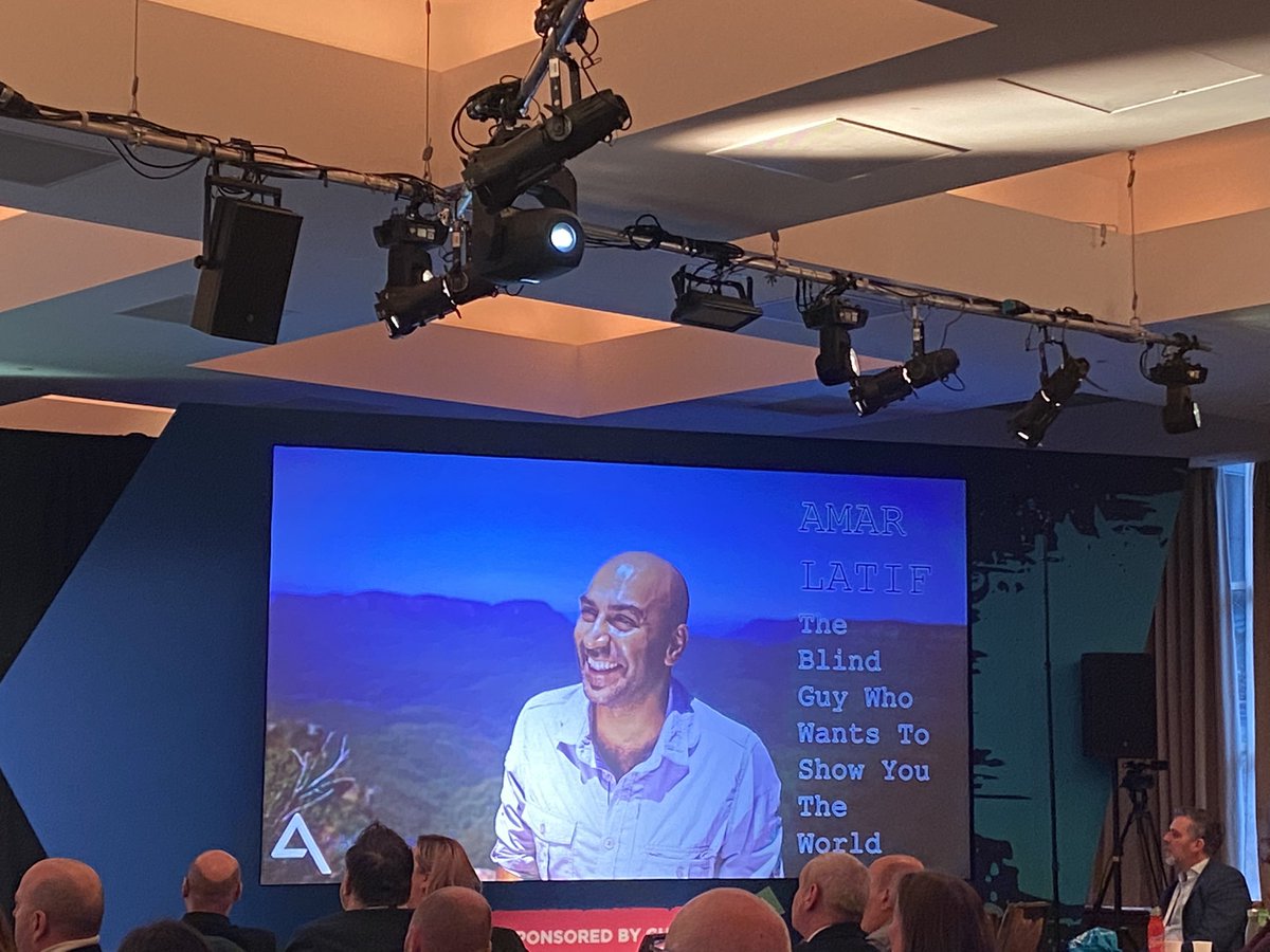 ccrossan's tweet photo. Really enjoying hearing @AmarLatif_ story. What a great example of #BeingLimitless at the @BestWesternGB #AMC2023 https://t.co/3t9klxYNgA