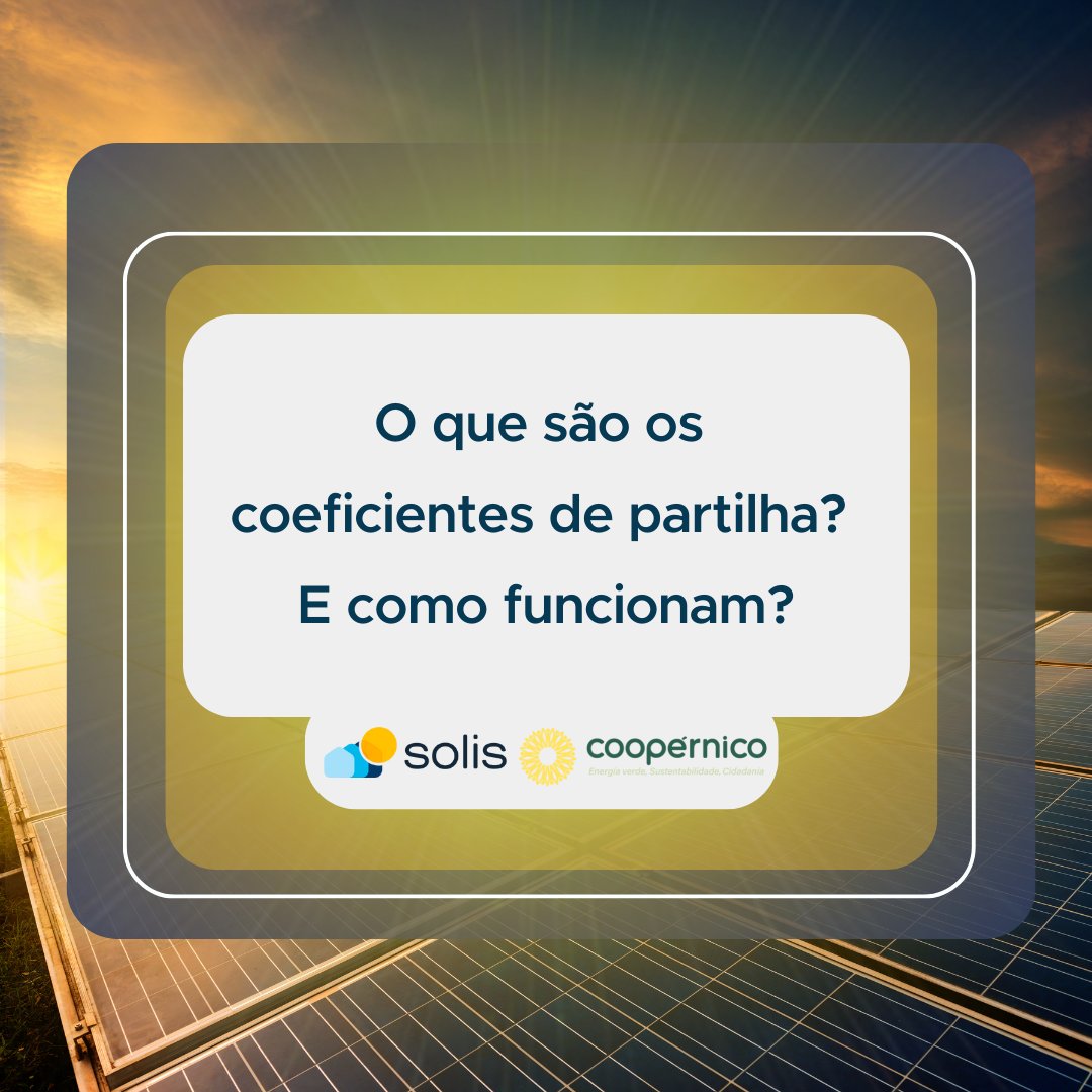 solis_lisboa's tweet photo. A Solis e a @coopernicopt relembram que o sol brilha para todos!☀️
Sabe o que são e como funcionam os coeficientes de partilha num ACC ou CER?🔌

Saiba mais em 👉https://t.co/GGF7dMFKji

#coopernico #solislisboa #fotovoltaico #fundoambiental #energiasolar #portugal  #lisboaenova https://t.co/3NPszbSieU