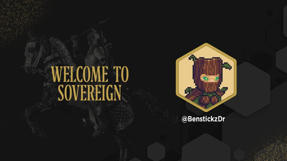 Congratulations <a href="/BenstickzDr/">DR. BΞNSTICKZ</a> .

You have been accepted into <a href="/TheSovereignNFT/">Sovereign</a>.
