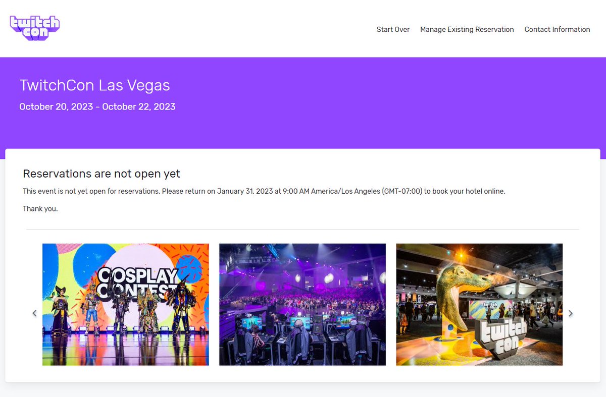 _Smirky's tweet photo. Woah!! #TwitchCon in Las Vegas!? 🤯

A link to Passkey was discovered with [tentative] dates for TwitchCon NA 2023. This was the same reservations portal for San Diego 22' hotels. 👀

TwitchCon Las Vegas
October 20-22, 2023

https://t.co/Fix7XNeZHP https://t.co/xZ34wSTgb3