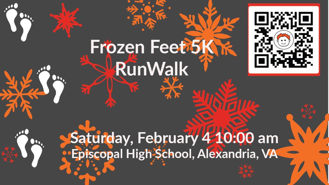 Come out THIS SATURDAY for an all ages 5K fun run/walk at Episcopal HS in Alex, VA to support JUST TRYAN IT's work providing direct financial assistance to local families battling pediatric cancer. Register ($25) or donate  donate.justtryanit.com/event/frozen-f…