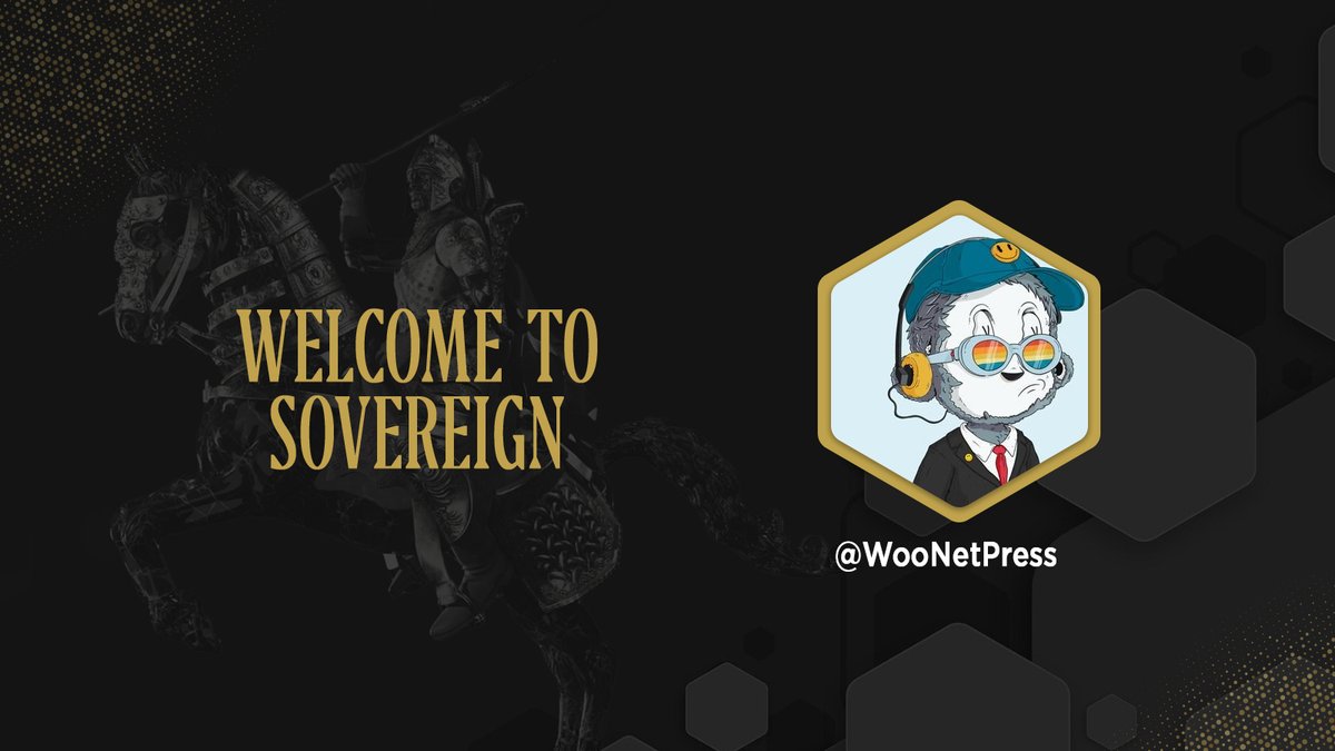 Congratulations @WooNetPress .

You have been accepted into <a href="/TheSovereignNFT/">Sovereign</a>.