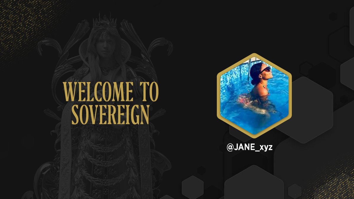 Congratulations @JANE_xyz .

You have been accepted into <a href="/TheSovereignNFT/">Sovereign</a>.