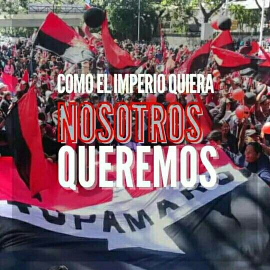 "La Historia Es Nuestra Y La Hacen Los Pueblos"
#TupamaroConMaduro 
#TupamaroAntiImperialista 
#TupamaroTomaCaracas 
#TupamaroEjemploDeLucha 
#LaEraRebelde🔴⚫ 
#TROPA