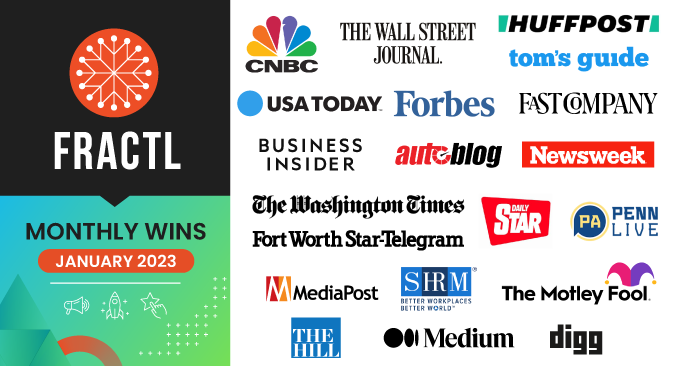 KelseyLibert's tweet photo. Our Monday at @fractlagency started with the team sharing epic client features on @WSJ and @CNBC! 2022 was a rebirth for our agency, and we're here to dominate in our second-decade driving #DigitalPR wins and #SEO results. https://t.co/DEOAQ0hzyO