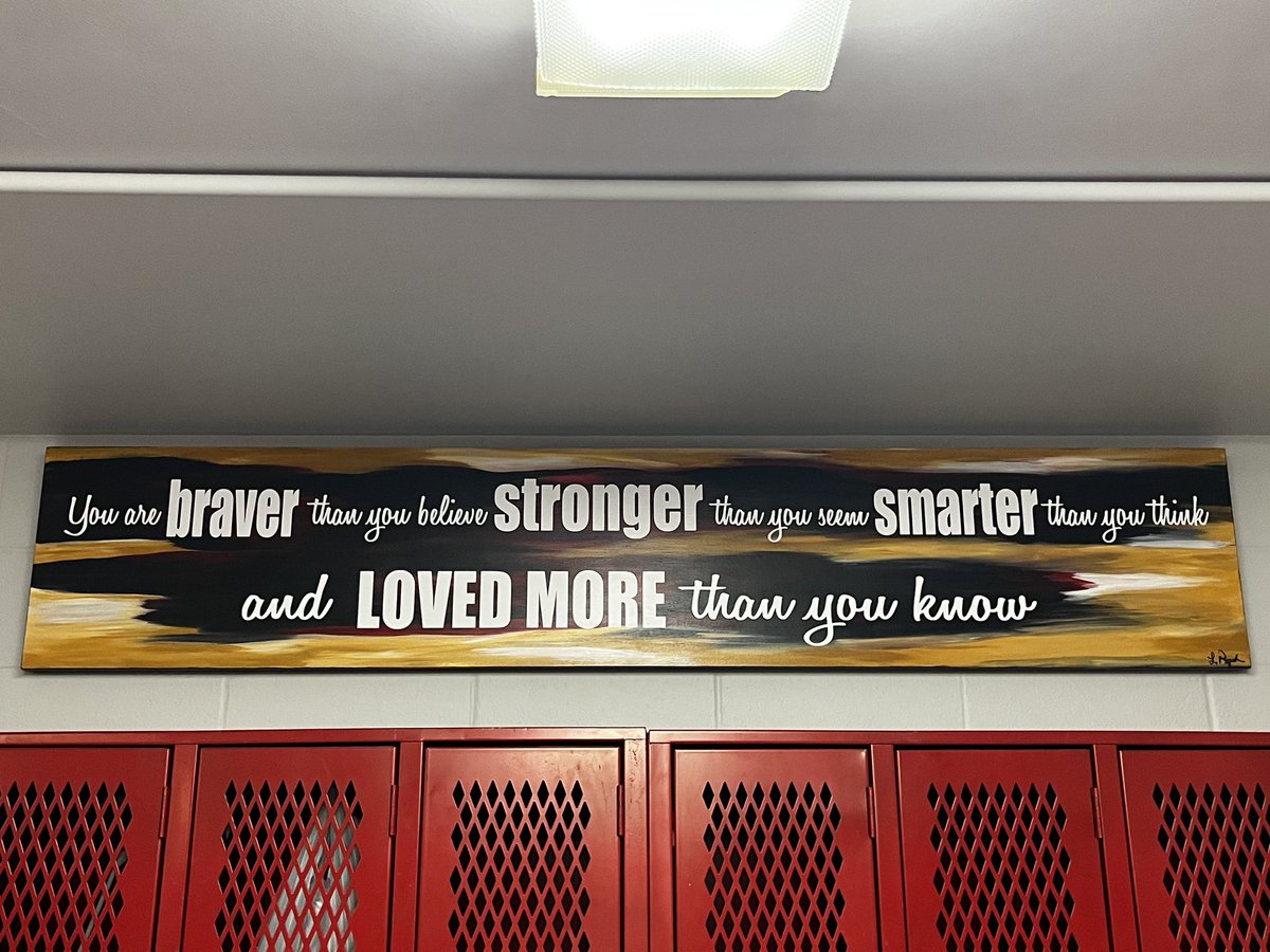 The renovation on our girls locker room has begun! New paint, vanities, mirrors, storage, outlets and new decor have all been completed. Check out these beautiful signs below made by the very talented Lisa Parizek at Happy Daze Design! (Continued in the comments.)👇🏻
