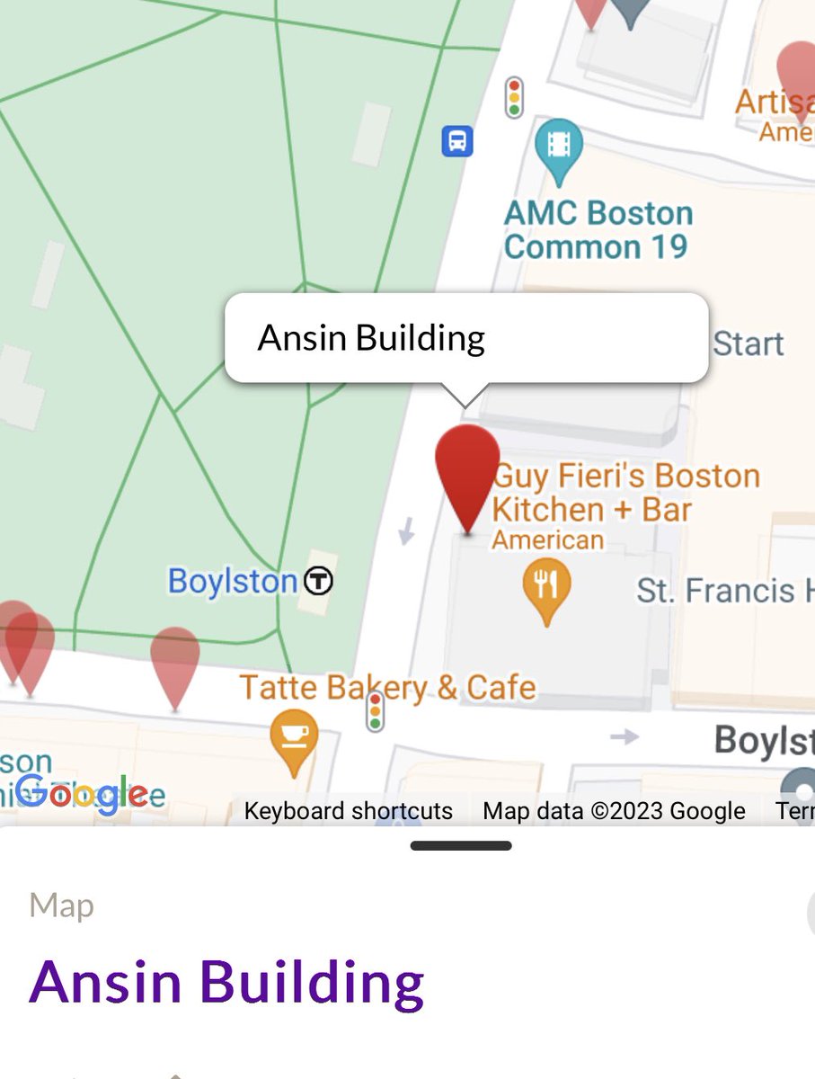 KimCherilyn's tweet photo. Dr. Jay Bernhardt’s office could be found on the 14th floor of Ansin Building starting from June 1. The map is provided below. 
#welcomeToEmerson #jr103 https://t.co/XH4l5YsRJG
