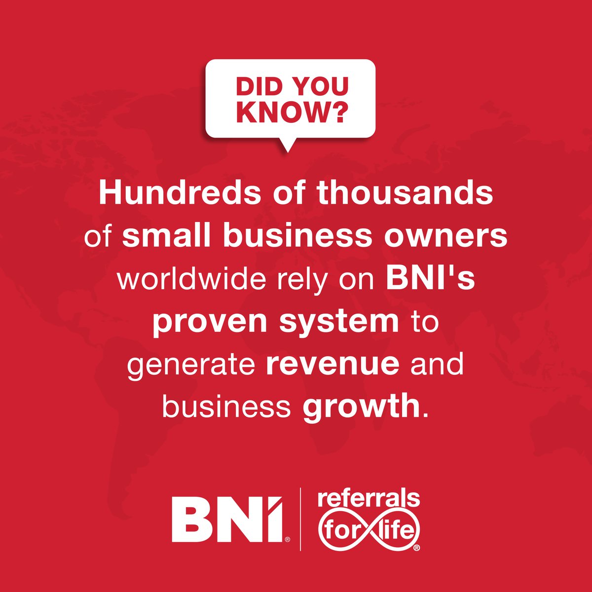 Are you having trouble figuring out where your next sales opportunity will come from? BNI can help. 

Visit a local Chapter today to learn how growing your network can equate to business growth. bni.com/find-a-chapter

#BNI #Business #Referrals #BNIChapter #BNIMembers