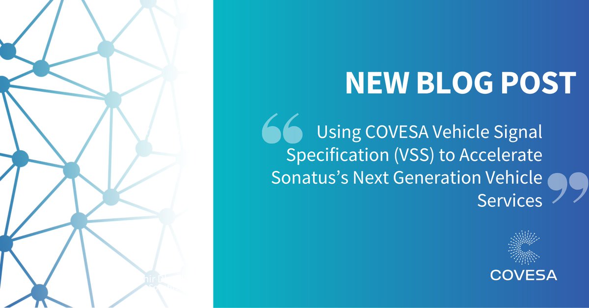 COVESAglobal's tweet image. As #vehicles become more #connected and #SoftwareDefined, #datasharing challenges can slow innovation. #COVESA members like @SonatusHQ are breaking barriers. Learn how they are implementing Vehicle Signal Specification (#VSS) to overcome these challenges: bit.ly/3Dl1fmK