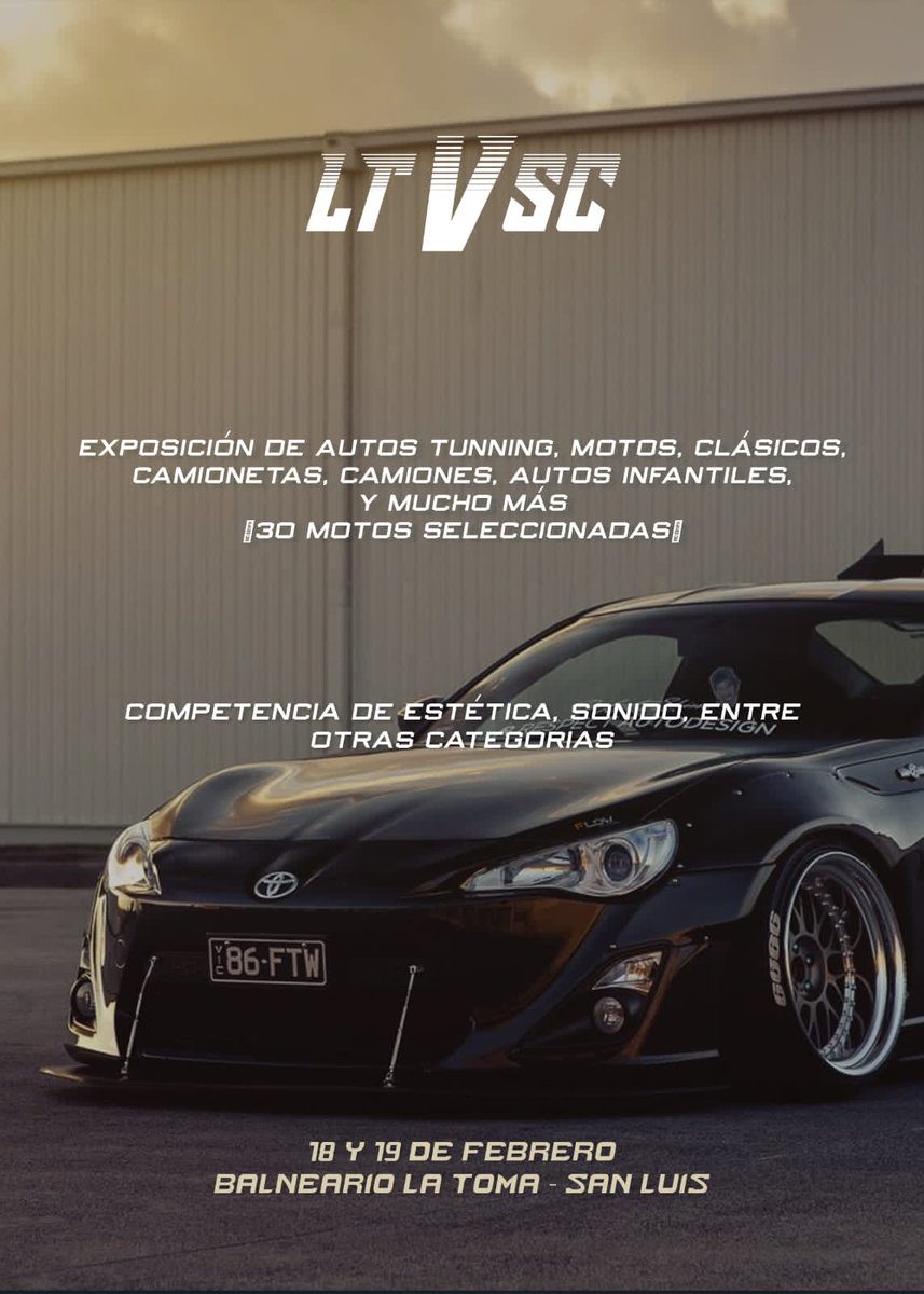 18 &amp; 19 de febrero volvemos con la segunda edición de LTVSC 🔥 En El Balneario De La Toma San Luis 😎