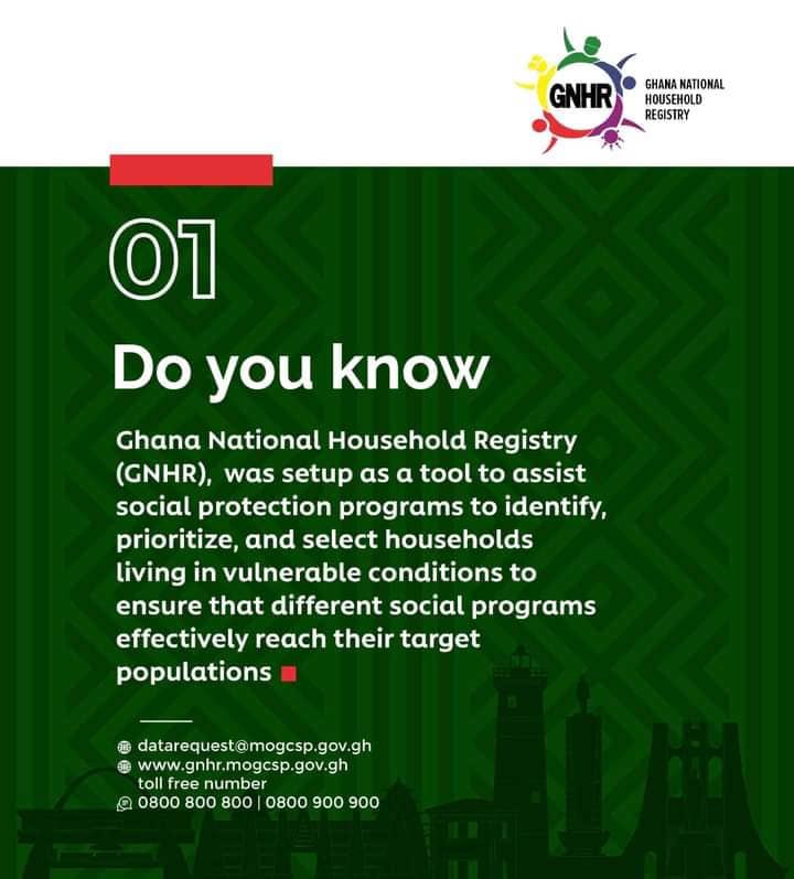 gnhr_official's tweet photo. Ghana National Household Registry (GNHR) involves registering of households and collecting basic information on their socioeconomic status by administering a data intake questionnaire to each household.
#GnhrEducationSeries
#MoGCSP
#EndPoverty
#WorldBank
#gpsnp https://t.co/DErllAEYFy