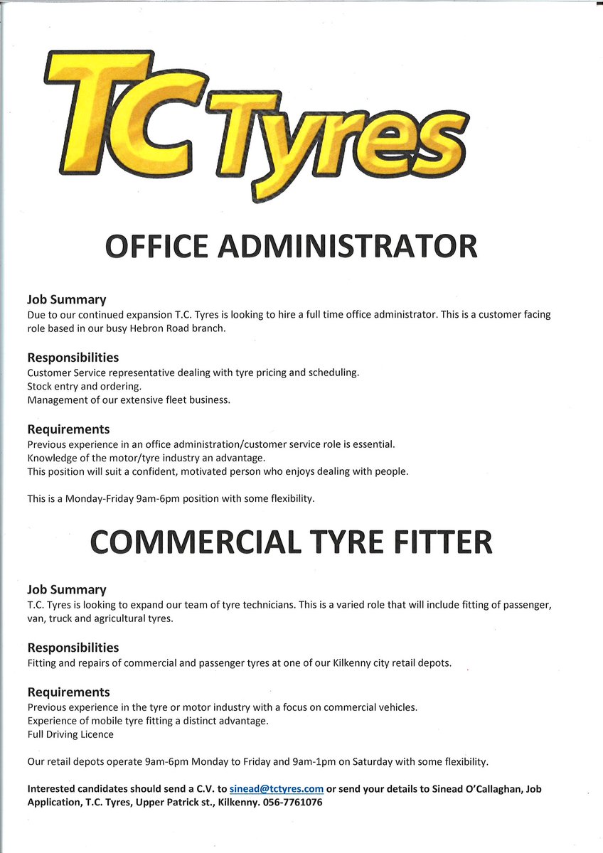 TC Tyres Kilkenny tweet media