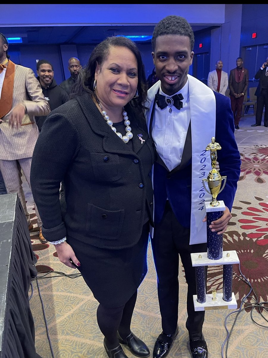 Greater Happens Here!  Congratulations to Mr.Virginia State University, Mekhi McKinney for 2nd place at the Mr. HBCU Competition in St. Louis. Proud to be your advisor.👍🏽💕