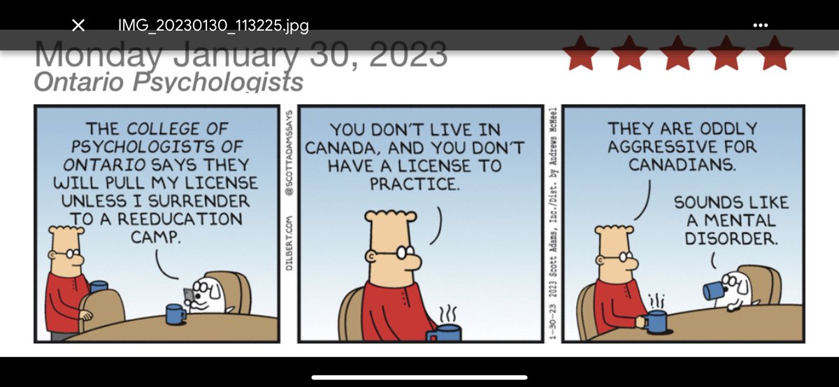 Dilbert today. Thanks for the tip of the hat <a href="/ScottAdamsSays/">Scott Adams</a>. Any complaints or comments about this, @CPOntario? Looks like there's some disagreement about just who is truly "disgracing the profession."