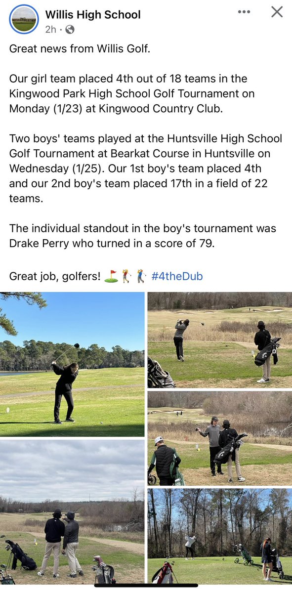 krystalkperry's tweet photo. My Freshman @DrakePerry18 love watching you grow as a golfer ⛳️🏌️‍♂️ https://t.co/WodZBwb9OP