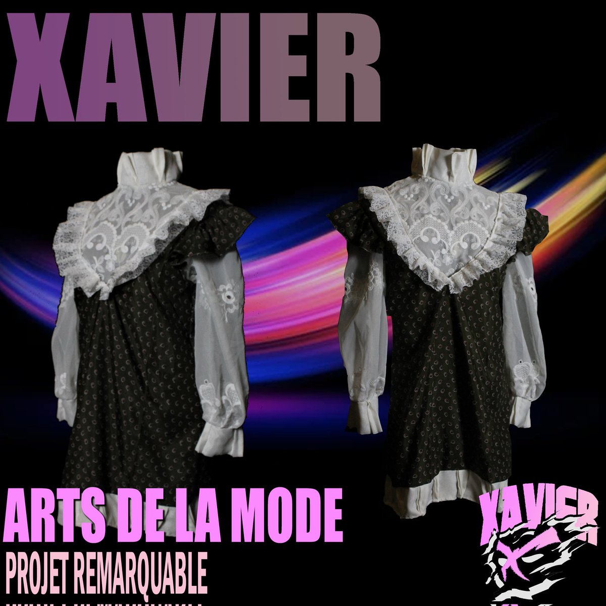 #xavARTS | #fashion | Kaleb Savoie, futur étudiant en design de mode, présente l’une de ses premières pièces originales. À l’aide de matériaux recyclés, Kaleb a conçu son concept, a créé son patron, a coupé et cousu les matériaux et a pris la photographie de son projet final !